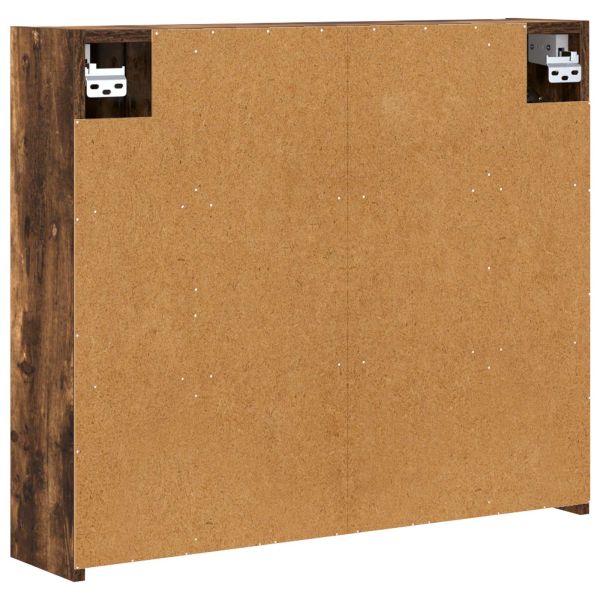 Шкаф с огледало за баня Димян дъб 73,5 x 16 x 62,5 см