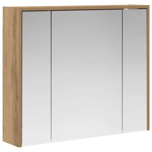 Шкаф с огледало за баня Дъб Артизан 73,5 x 16 x 62,5 см