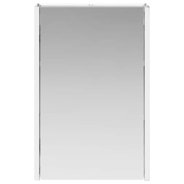 Шкаф с огледало за баня Сив Сонома 33 x 11,5 x 50 см