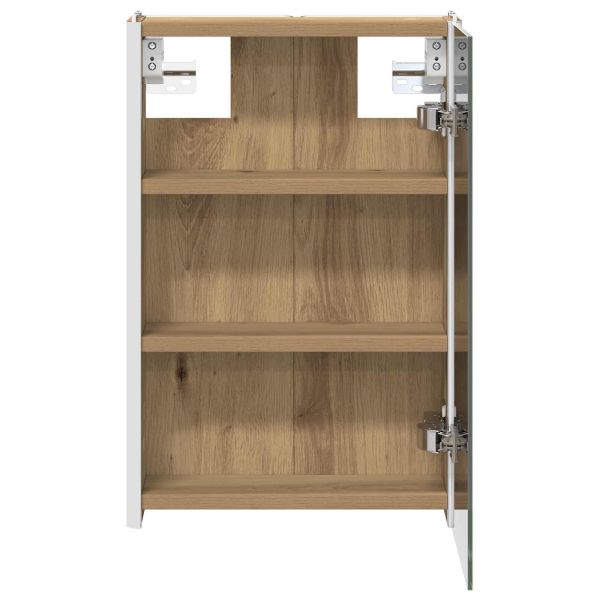 Шкаф с огледало за баня Дъб Артизан 33 x 11,5 x 50 см