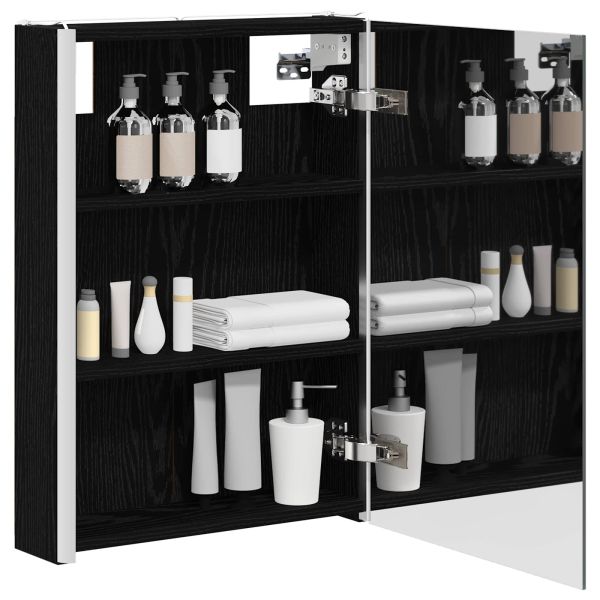 Шкаф с огледало за баня Черния дъб 43 x 11,5 x 60,5 см