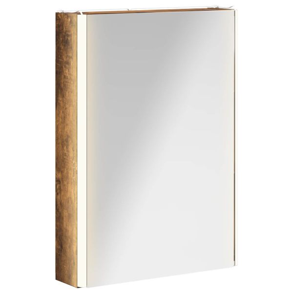 Шкаф с огледало за баня Димян дъб 43 x 11,5 x 60,5 см