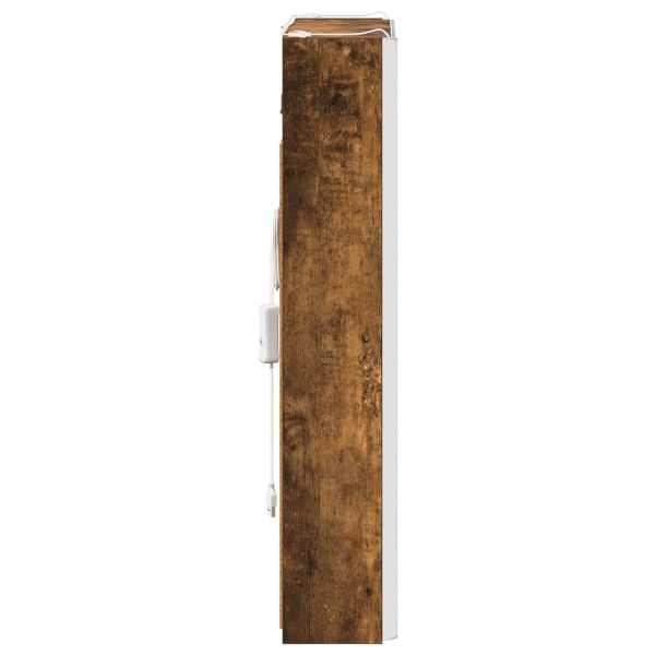 Шкаф с огледало за баня Димян дъб 43 x 11,5 x 60,5 см