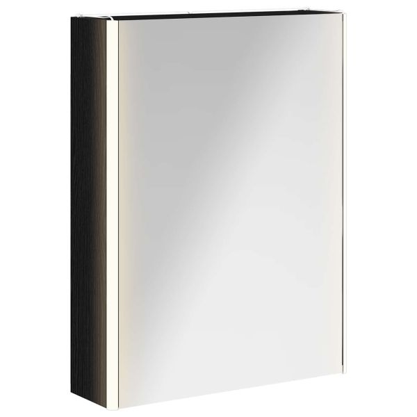 Шкаф с огледало за баня Черния дъб 53,5 x 15,5 x 70 см