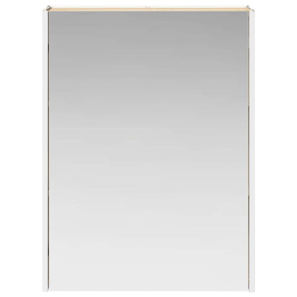 Шкаф с огледало за баня Сонома дъб 53,5 x 15,5 x 70 см