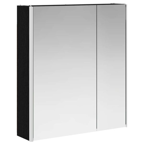 Шкаф с огледало за баня Черния дъб 63,5 x 15,5 x 70 см