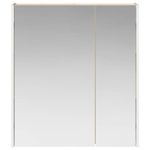Шкаф с огледало за баня Сонома дъб 63,5 x 15,5 x 70 см