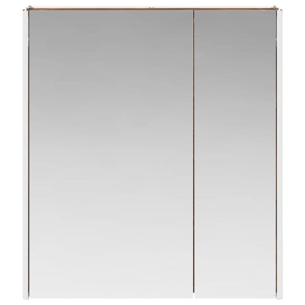 Шкаф с огледало за баня Димян дъб 63,5 x 15,5 x 70 см