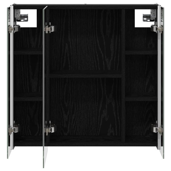 Шкаф с огледало за баня Черния дъб 63,5 x 15,5 x 60,5 см