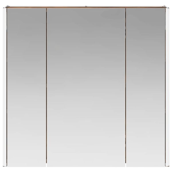 Шкаф с огледало за баня Димян дъб 63,5 x 15,5 x 60,5 см