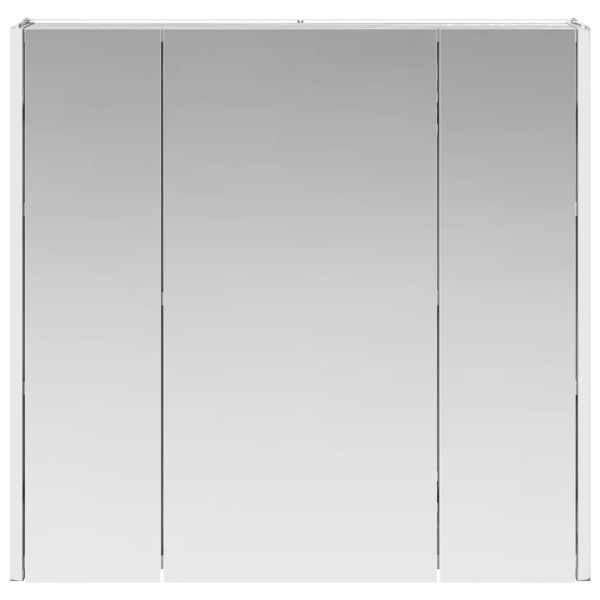 Шкаф с огледало за баня Сив Сонома 63,5 x 15,5 x 60,5 см