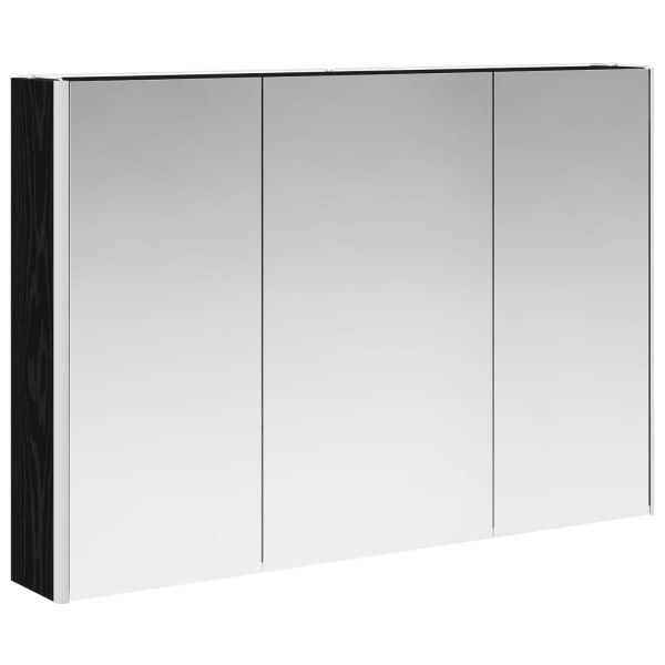 Шкаф с огледало за баня Черния дъб 103,5 x 15,5 x 70 см