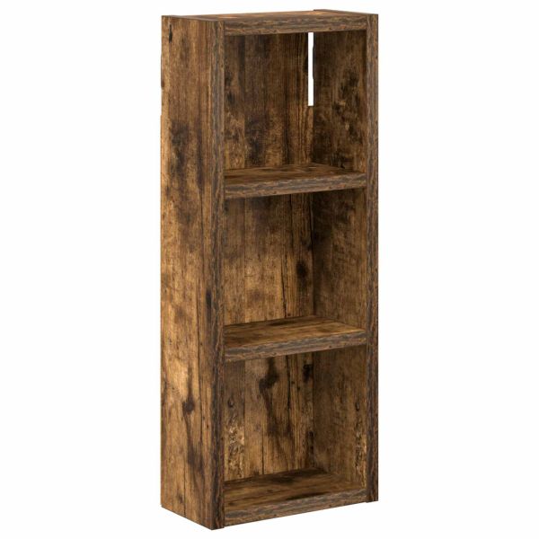 Банен стенен шкаф с рафт Пушена Дъб 20 x 10 x 50 см