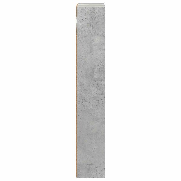 Банен стенен шкаф с рафт Бетонно Сиво 20 x 10 x 60,5 см