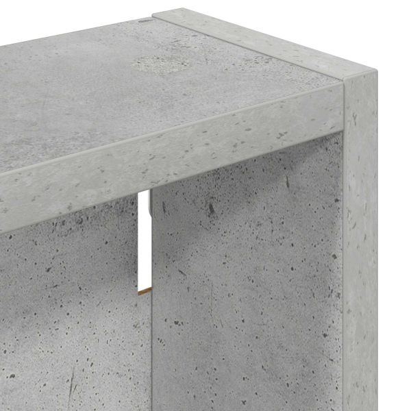 Банен стенен шкаф с рафт Бетонно Сиво 20 x 10 x 60,5 см