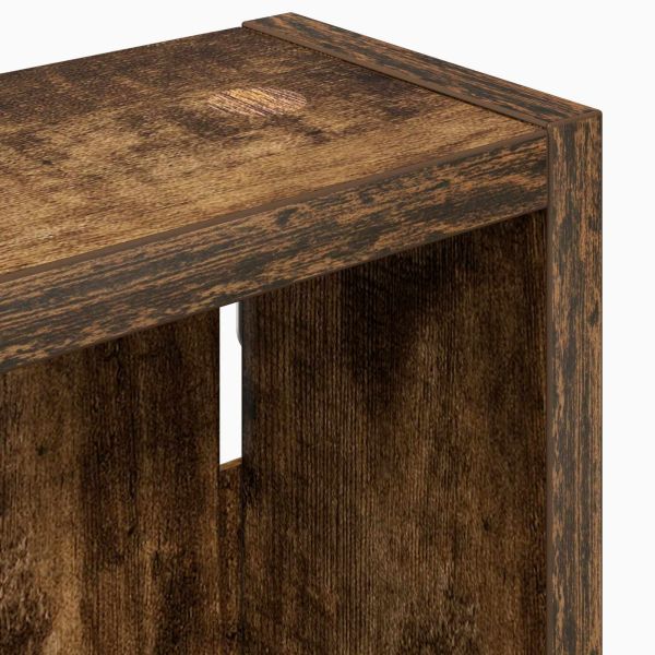 Банен стенен шкаф с рафт Пушена Дъб 20 x 10 x 60,5 см