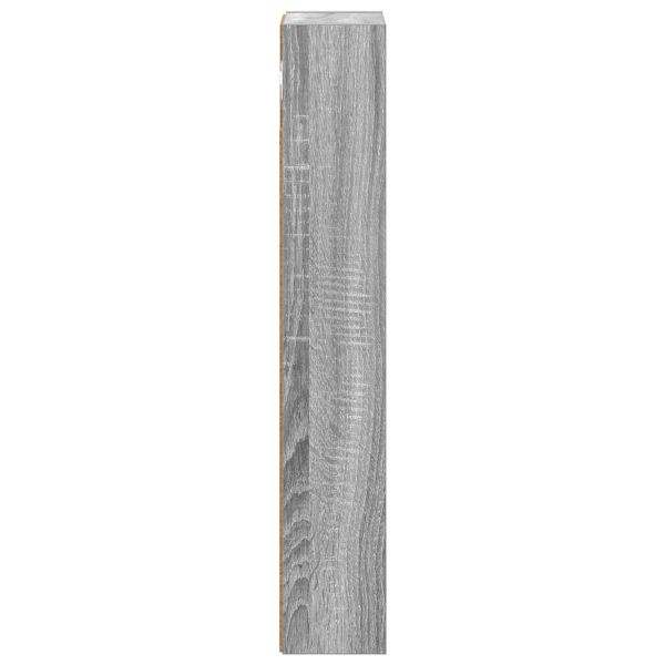Банен стенен шкаф с рафт Сиво Сонома 20 x 10 x 60,5 см