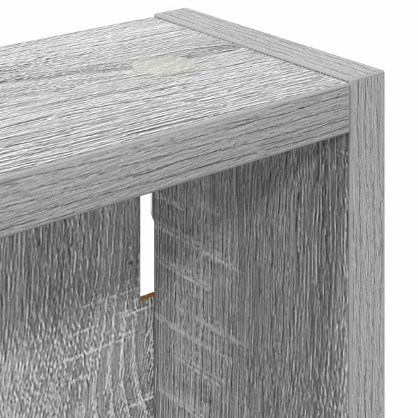 Банен стенен шкаф с рафт Сиво Сонома 20 x 10 x 60,5 см