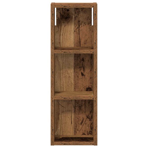 Банен стенен шкаф с рафт Старо дърво 20 x 10 x 60,5 см