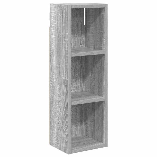 Банен стенен шкаф с рафт Сиво Сонома 20 x 16 x 62,5 см