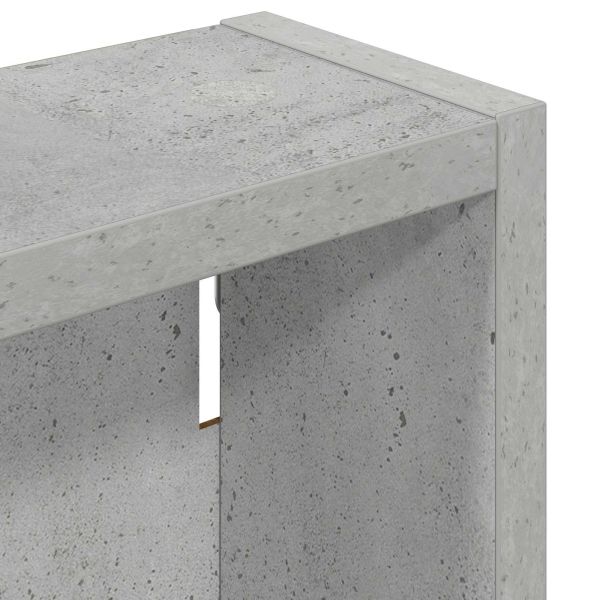 Банен стенен шкаф с рафт Бетонно Сиво 30 x 10 x 50 см