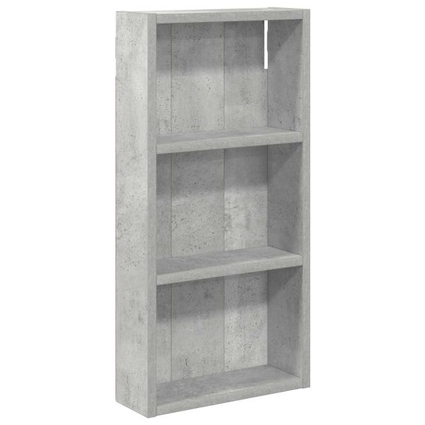 Банен стенен шкаф с рафт Бетонно Сиво 30 x 10 x 60,5 см