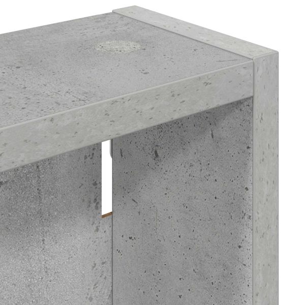 Банен стенен шкаф с рафт Бетонно Сиво 30 x 10 x 60,5 см