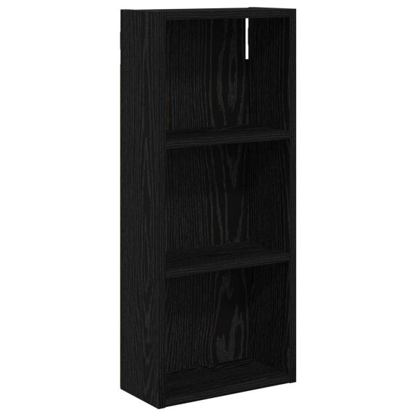Банен стенен шкаф с рафт Черен Дъб 30 x 14 x 70 см