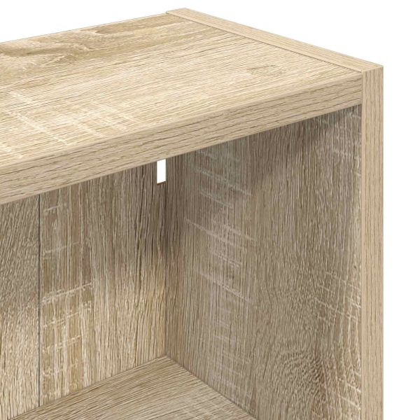 Банен стенен шкаф с рафт Сонома дъб 30 x 16 x 62,5 см