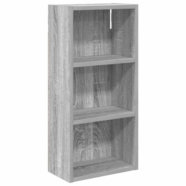 Банен стенен шкаф с рафт Сиво Сонома 30 x 16 x 62,5 см