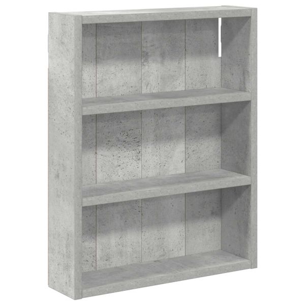 Банен стенен шкаф с рафт Бетонно Сиво 40 x 10 x 50 см