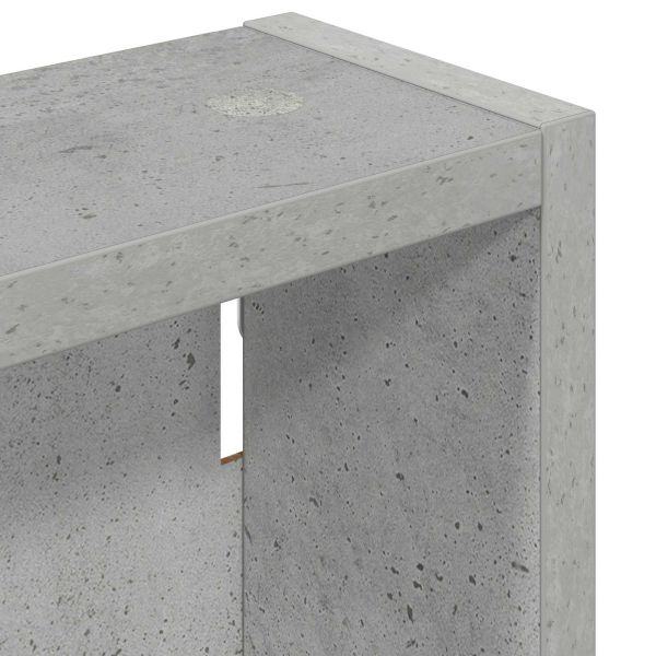 Банен стенен шкаф с рафт Бетонно Сиво 40 x 10 x 50 см