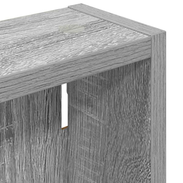 Банен стенен шкаф с рафт Сиво Сонома 40 x 10 x 50 см