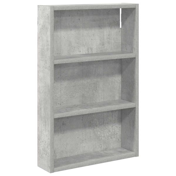 Банен стенен шкаф с рафт Бетонно Сиво 40 x 10 x 60,5 см