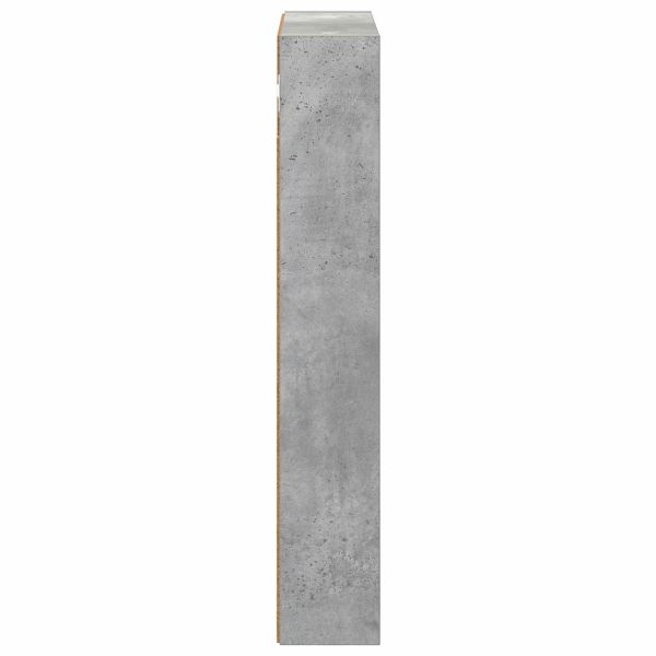 Банен стенен шкаф с рафт Бетонно Сиво 40 x 10 x 60,5 см