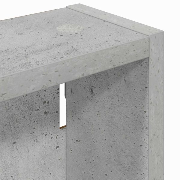 Банен стенен шкаф с рафт Бетонно Сиво 40 x 10 x 60,5 см