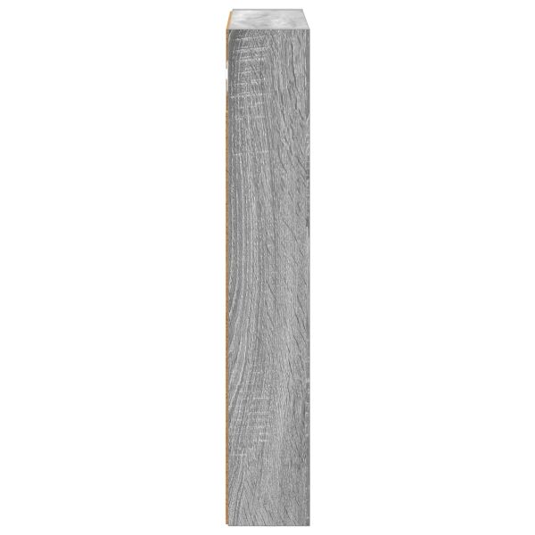 Банен стенен шкаф с рафт Сиво Сонома 40 x 10 x 60,5 см