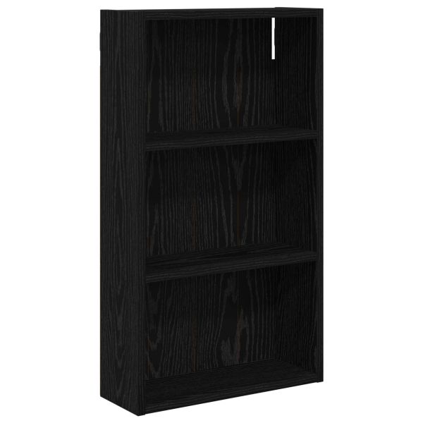 Банен стенен шкаф с рафт Черен Дъб 40 x 14 x 70 см