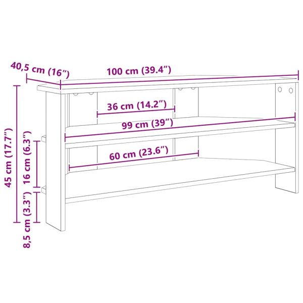 Ъгловшкафзателевизор Циментено сиво 102x40,5x45см
