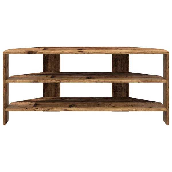 Ъгловшкафзателевизор Старо дърво 102x40,5x45см Инженерно дърво