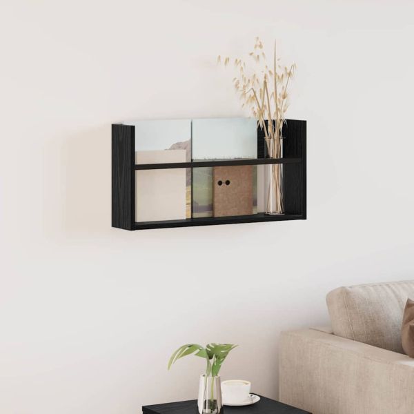 Етажерка за списания Черния дъб 60 x 12 x 30 см Инженерно дърво