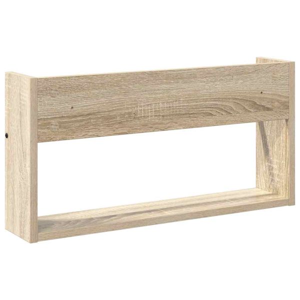Етажерка за списания с рафт 2 pcs Сонома дъб 60 x 12 x 30 см