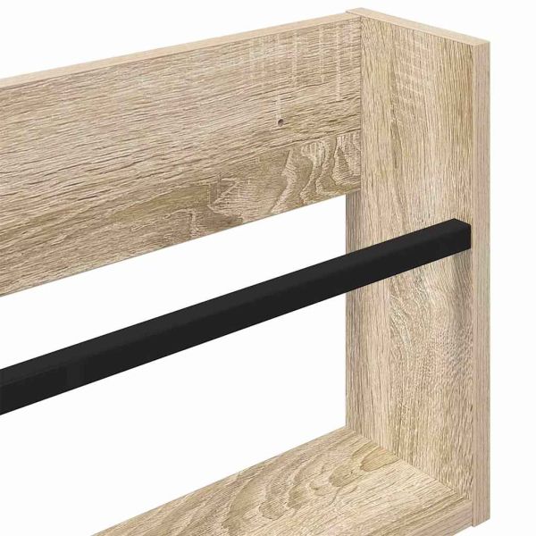 Етажерка за списания с рафт 2 pcs Сонома дъб 60 x 12 x 30 см