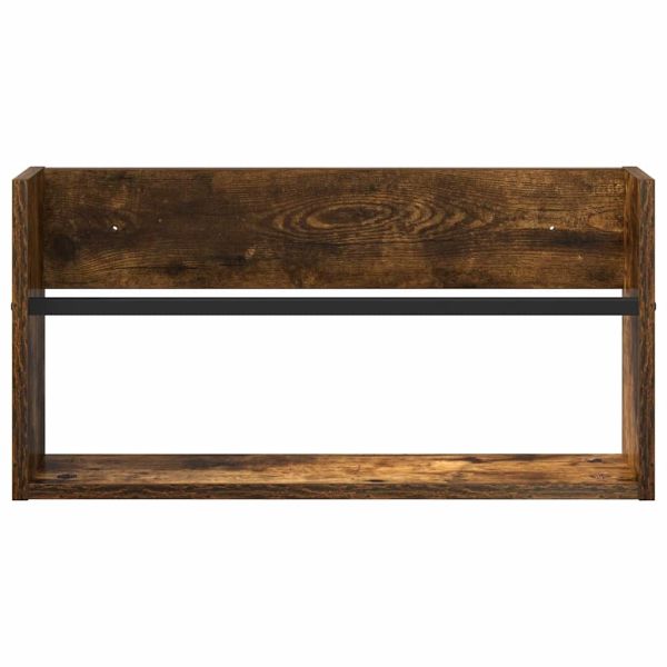 Етажерка за списания с рафт 2 pcs Димян дъб 60 x 12 x 30 см