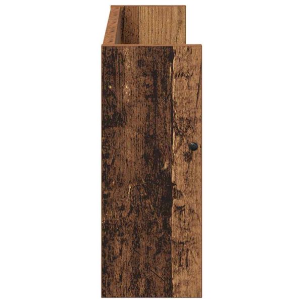 Етажерка за списания с рафт 2 pcs Старо дърво 60 x 12 x 30 см