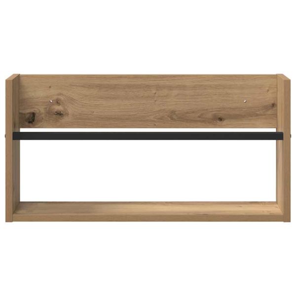 Етажерка за списания 2 pcs Дъб 60 x 12 x 30 см Инженерно дърво