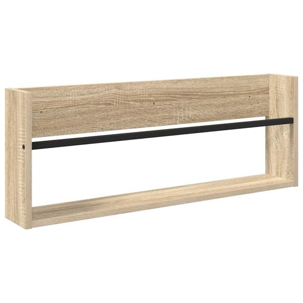 Етажерка за списания Сонома дъб 80 x 12 x 30 см Инженерно дърво