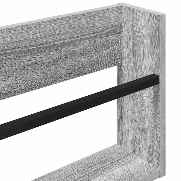 Етажерка за списания Сив Сонома 80 x 12 x 30 см Инженерно дърво