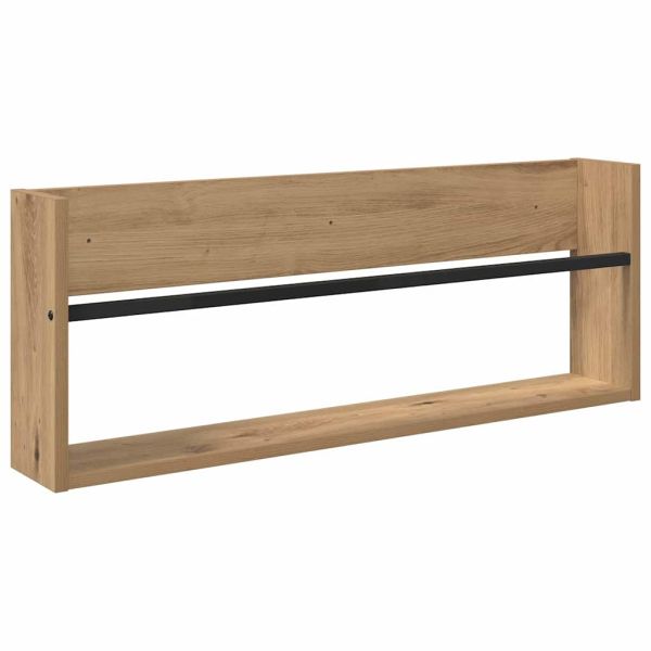 Етажерка за списания с рафт Дъб 80 x 12 x 30 см Инженерно дърво