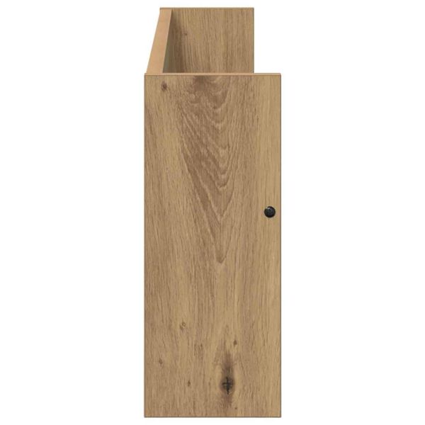 Етажерка за списания 2 pcs Дъб 80 x 12 x 30 см Инженерно дърво